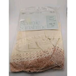 Rennie Sunshine One Pair Tier Lindsey Apricot Window 60x24" #460 Orange